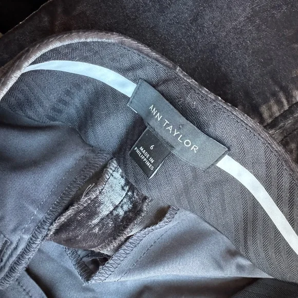 LOFT Brown Velvet Wide Leg Pants Trousers 6 - Picture 4 of 8